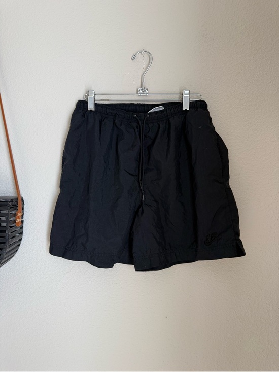 Nike Other - NIKE Black Nylon Swishy Drawstring Shorts, Size Medium